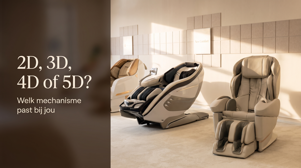 2D, 3D, 4D of 5D massagemechanisme – New Comfort showroom