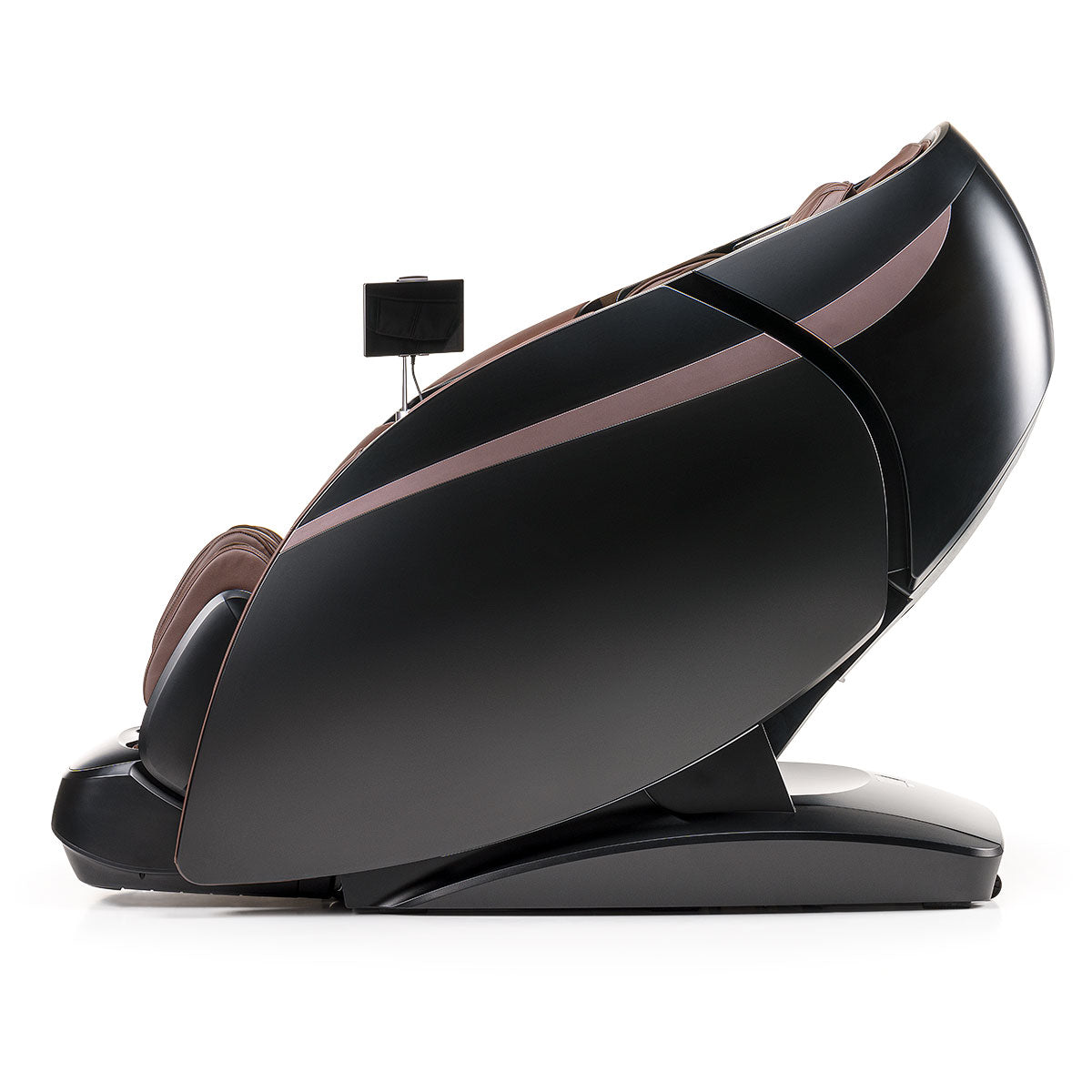Soepele zwarte iRest Maesthron massagestoel met ergonomisch design voor ultieme ontspanning