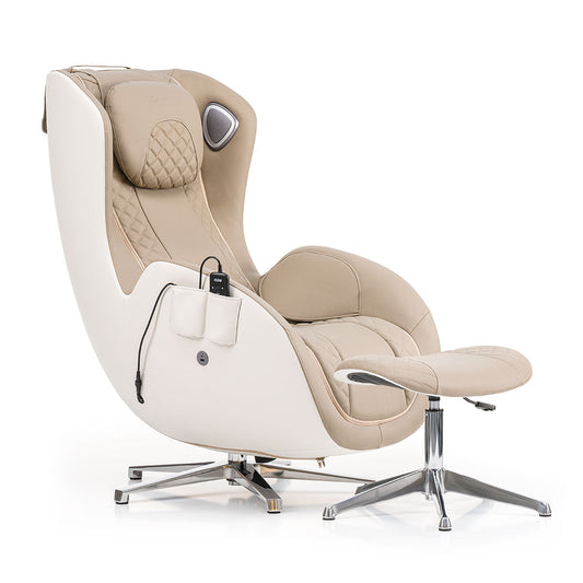 Luxueuze Beige iRest QL massagestoel met automatische programma’s en masserende armen