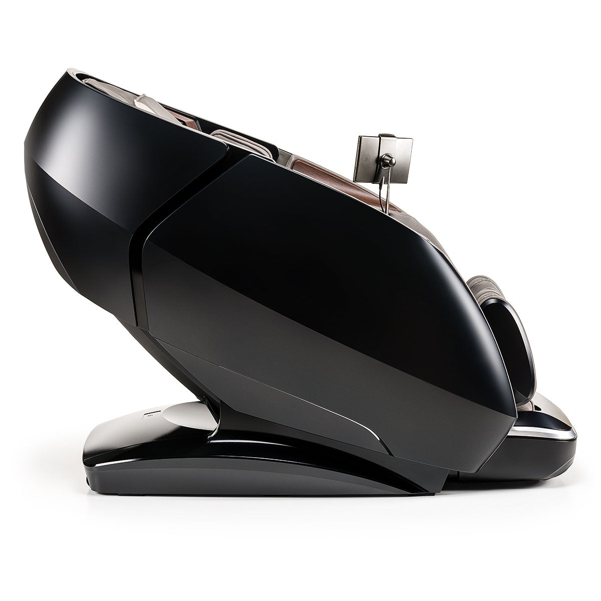 Soepele zwarte massagestoel met ergonomisch design van iRest Brillactiq voor ultieme luxe