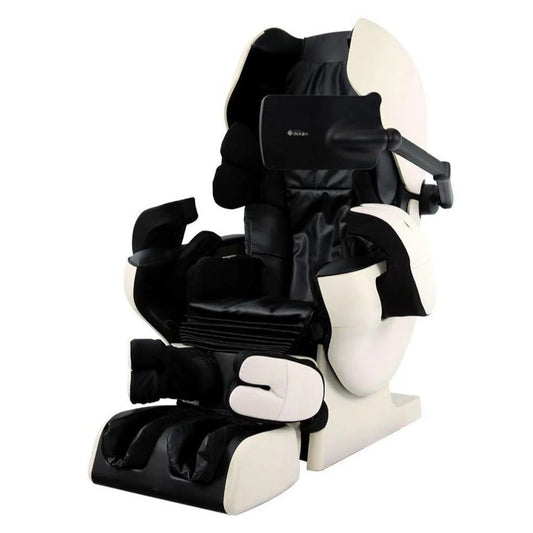 Zwart-witte Inada Therapina Robo massagestoel voor ultieme ontspanning