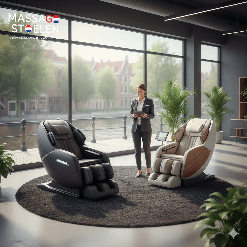 Gids voor massagestoelen in Nederlandse showrooms en winkels