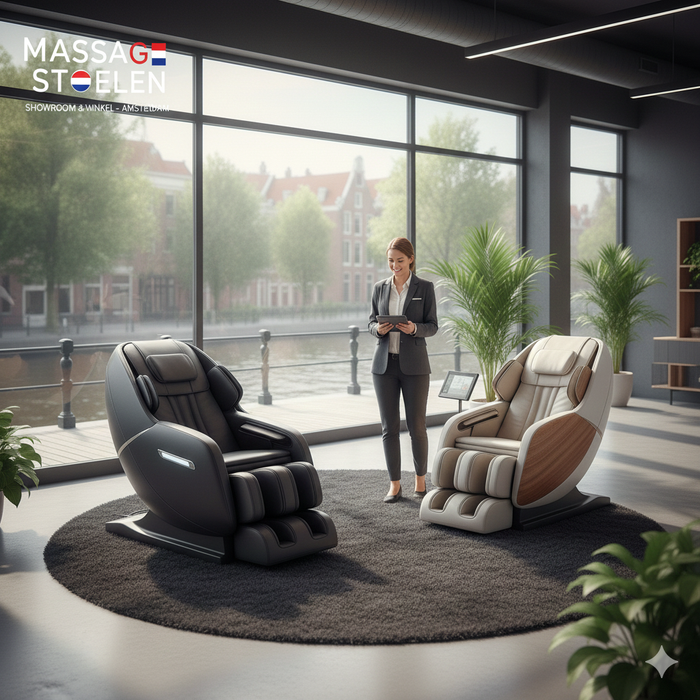 Gids voor massagestoelen in Nederlandse showrooms en winkels