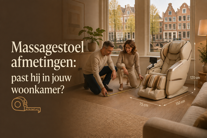 Massagestoel afmetingen: past hij in jouw woonkamer?