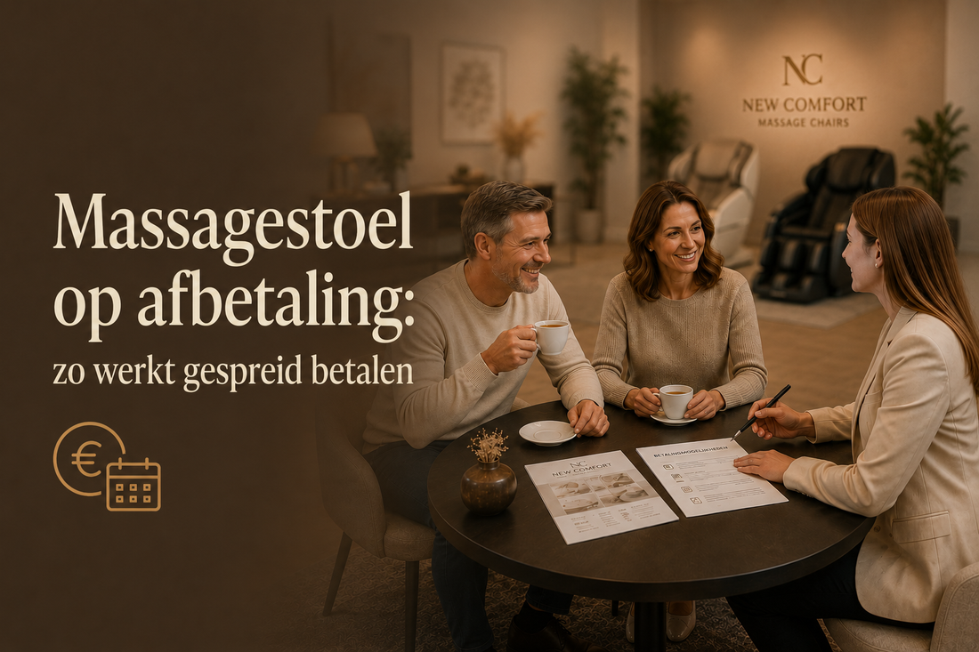 Massagestoel op afbetaling: zo werkt gespreid betalen