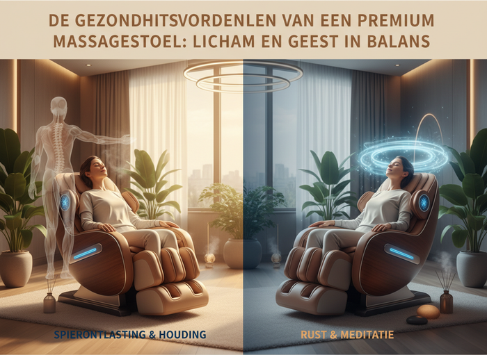 Premium massagestoel voor balans tussen lichaam en geest met gezondheidsvoordelen