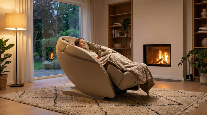 Massagestoel thuis vermindert stress en versnelt herstel voor ontspanning