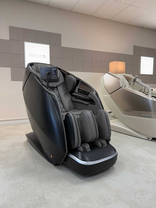 Massagestoel iRest Brillactiq A665 outlet model bijna nieuw met fabrieksgarantie en installatie