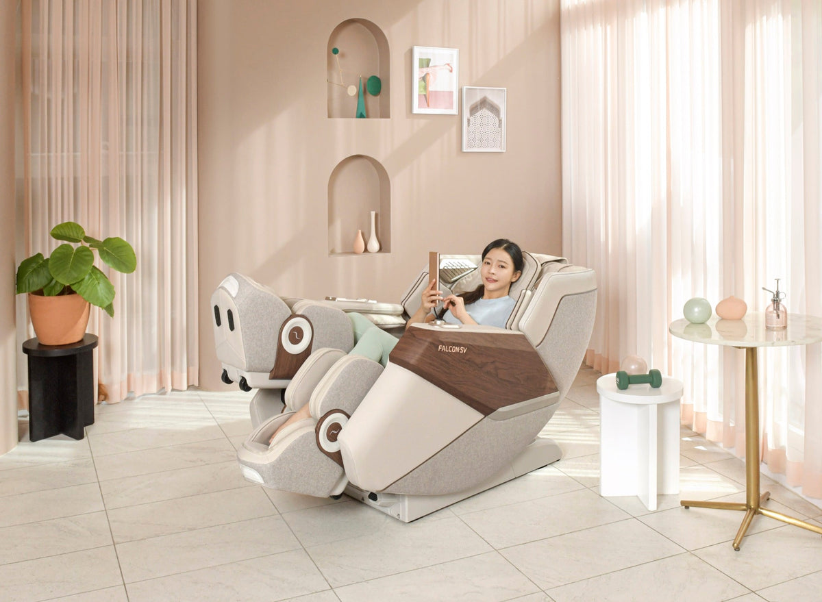 De Bodyfriend Falcon SV past als designfauteuil in een woonruimte