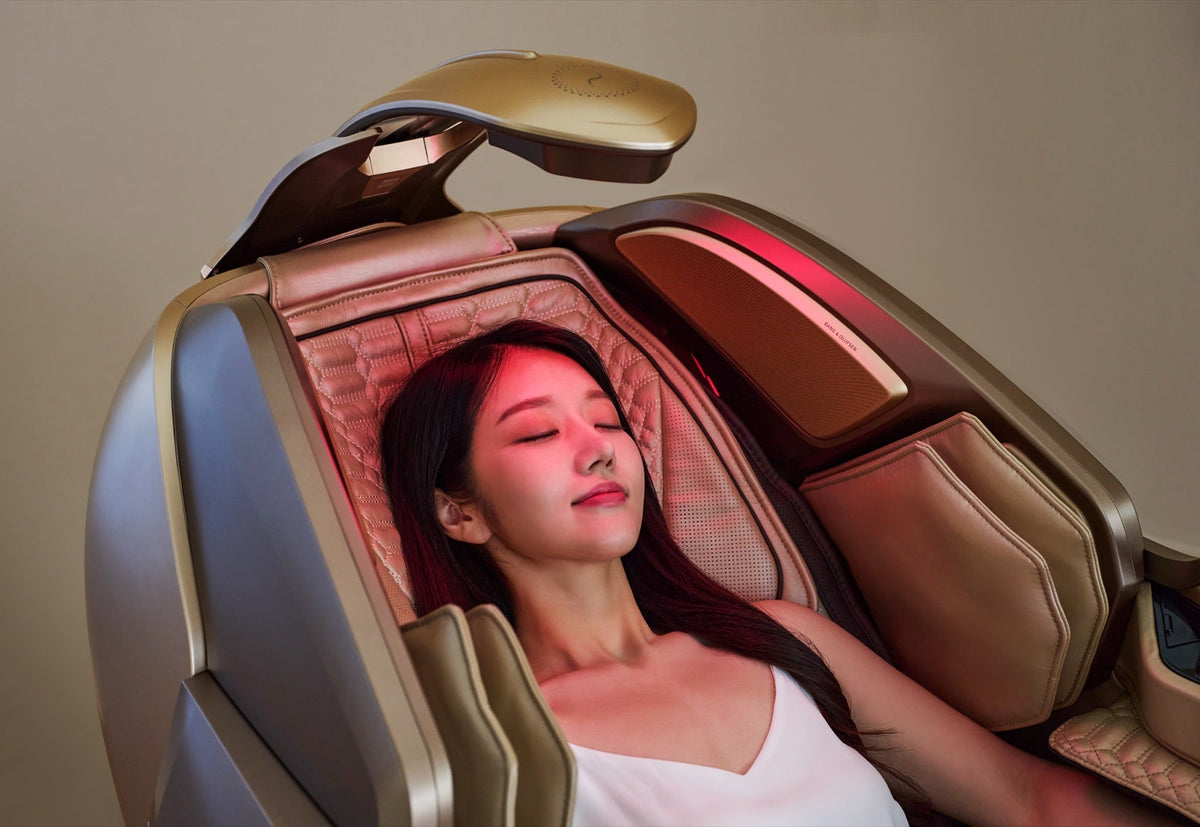 Bodyfriend Quantum Beauty Capsule opgesteld in een lichte woonruimte