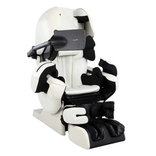 White and black Inada Therapina Robo massagestoel voor ultieme ontspanning