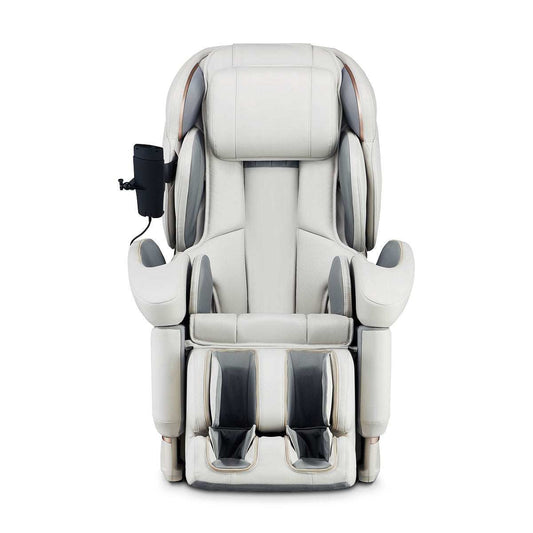 Zwarte moderne Massagestoel Fujiiryoki JP3000 met 5D AI+ technologie en medisch certificaat voor diepe ontspanning