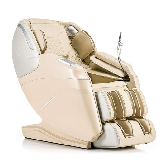 Massagestoel iRest Supearl A336 in beige en wit met 2D massagesysteem en zero gravity-positie