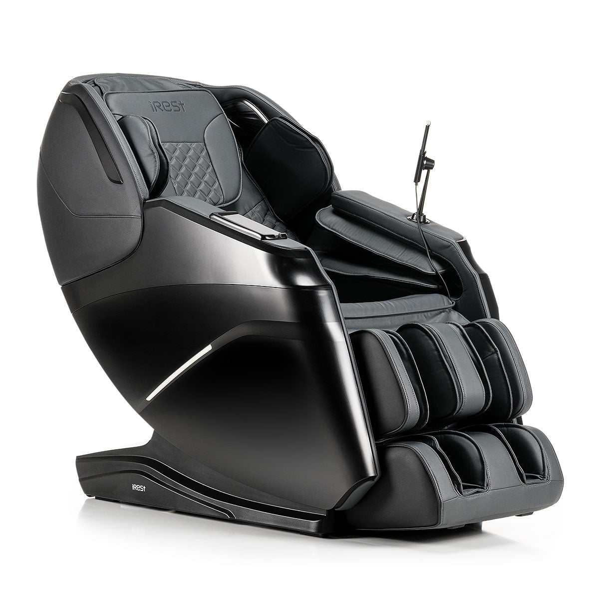 Luxe beige-witte massagestoel iRest Supearl+ A336 met 2D-massage en zero gravity-positie.