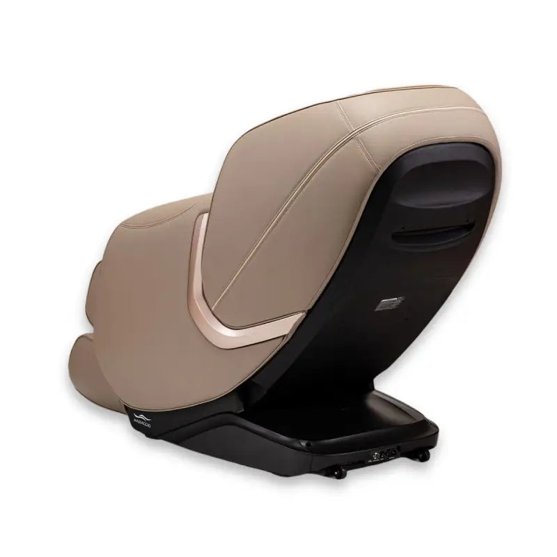 Beige en zwarte ergonomische Massaggio Eccellente 2 Pro massage stoel met subtiele aanraking